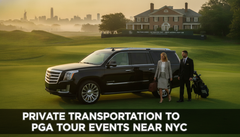 Luxury SUV private transportation to PGA Tour events near NYC