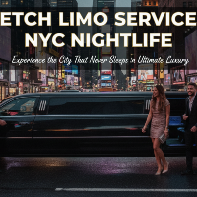 Stretch limousine service for NYC nightlife in Times Square