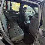 Black leather rear seats inside a modern SUV