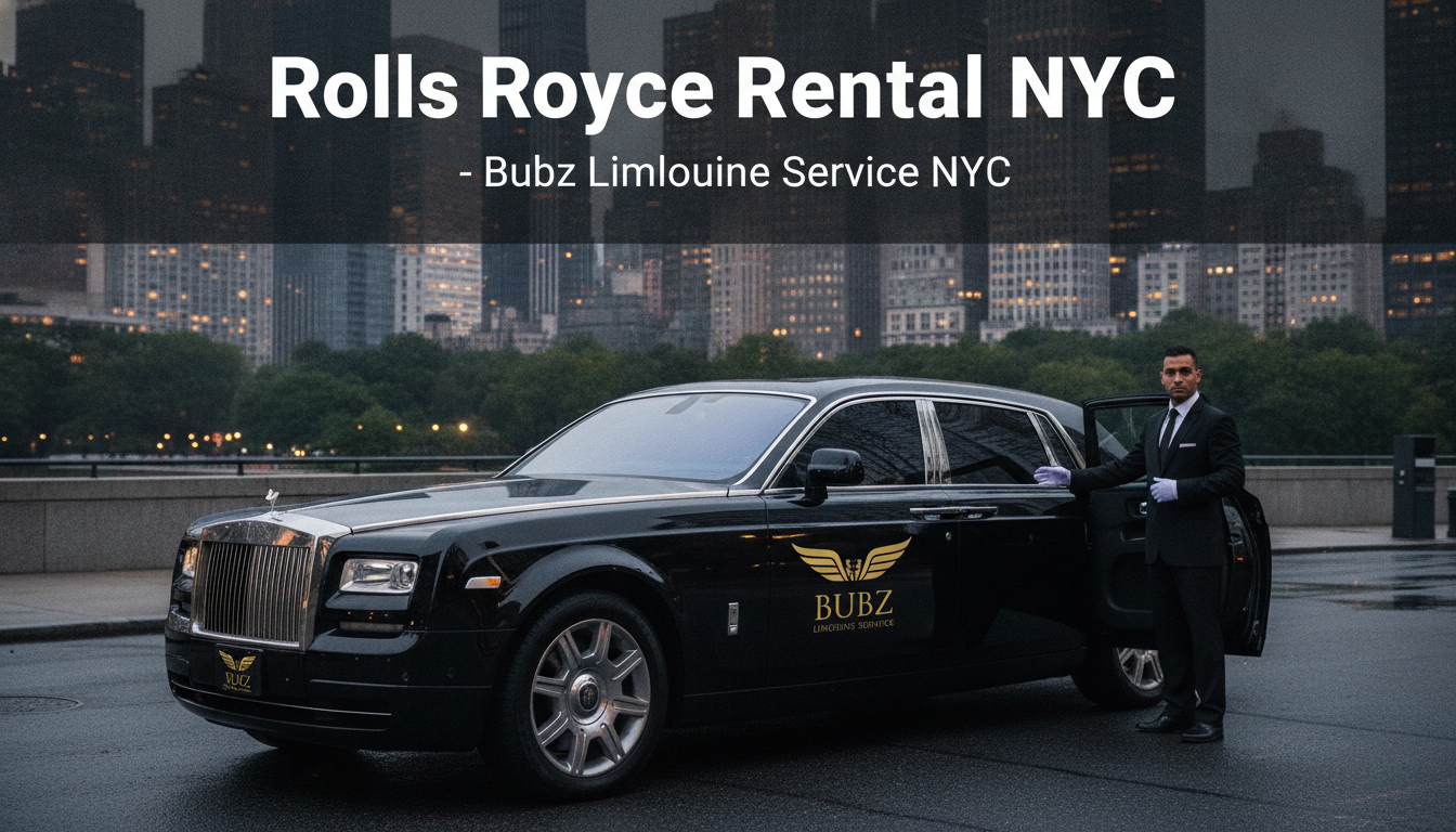 Rolls-Royce rental limousine with chauffeur in NYC