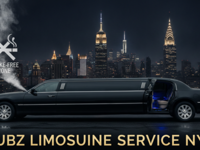 Smoke-free luxury limousine service in New York City at night
