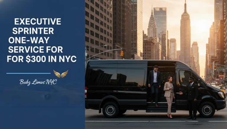 Executive Sprinter one-way service advertisement in New York City